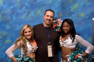 2010 VIP Guests with Miami Dolphins Cheerleaders  